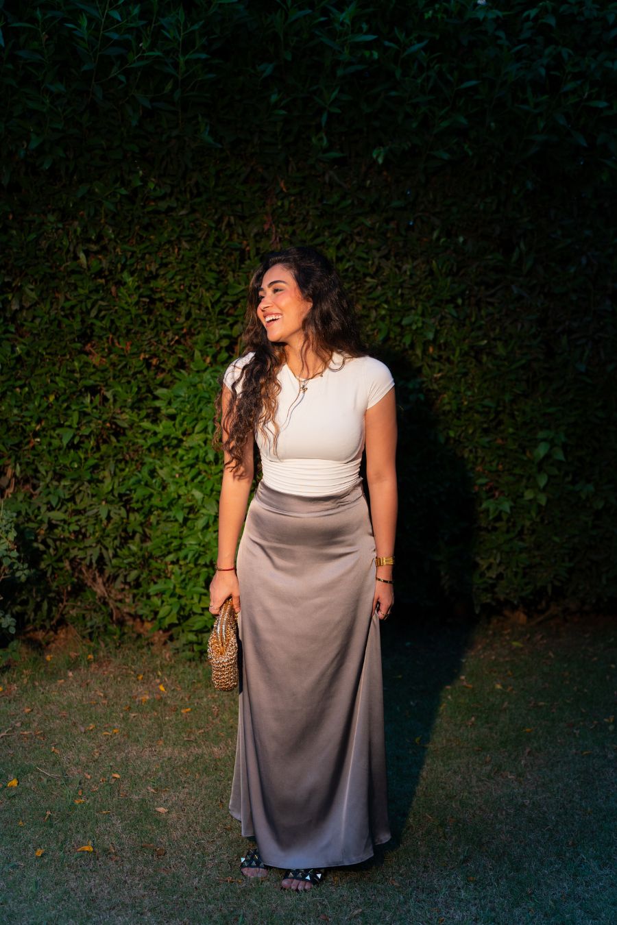 Ashya Satin Skirt
