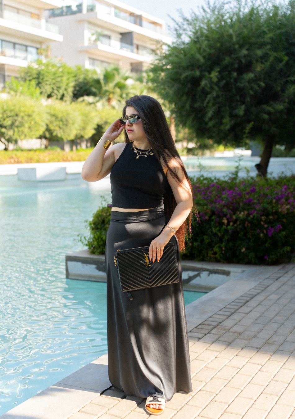 Ashya Satin Skirt