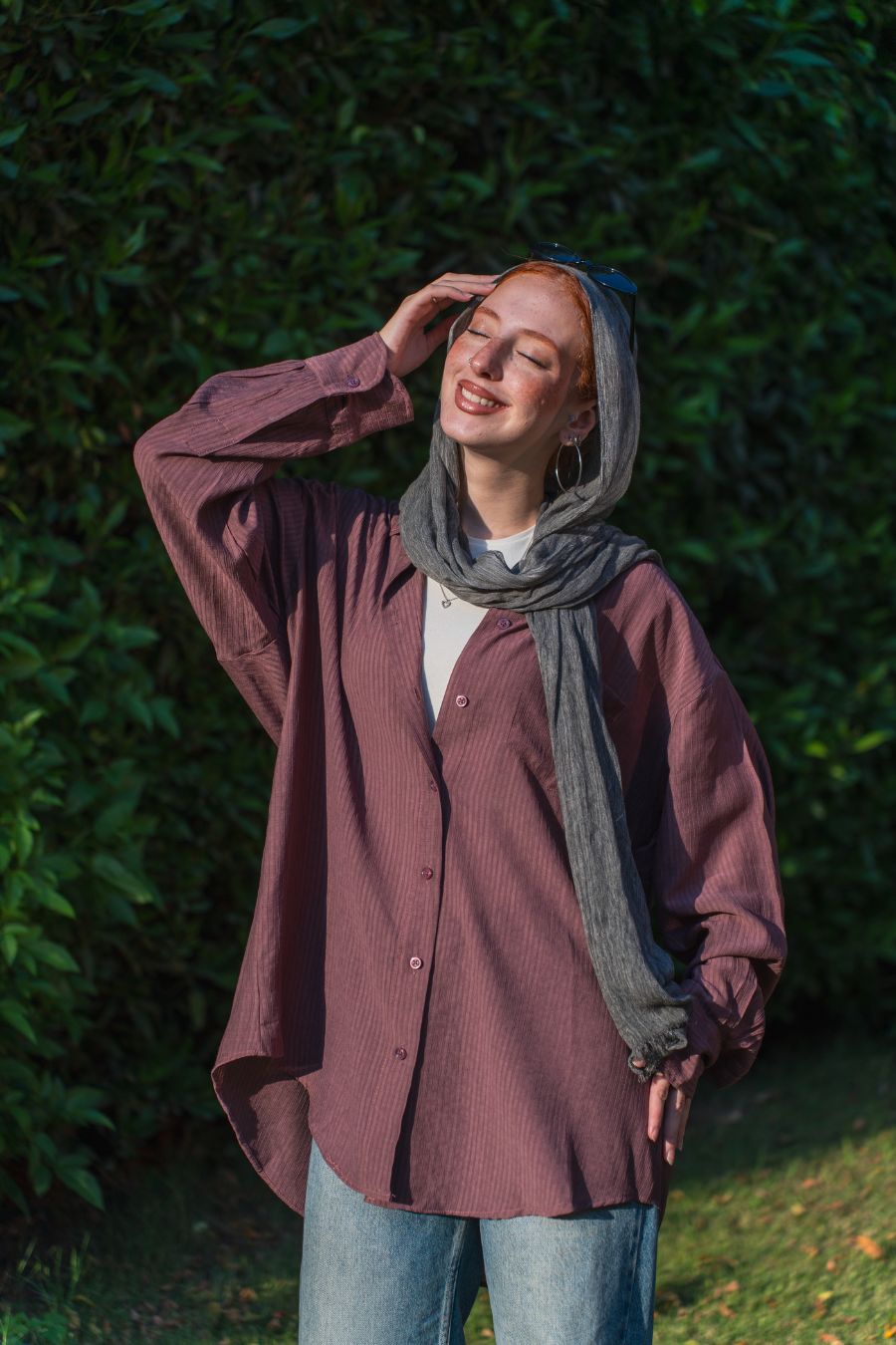 Oversized Button-Up Shirt