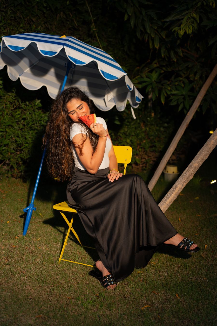 Ashya Satin Skirt