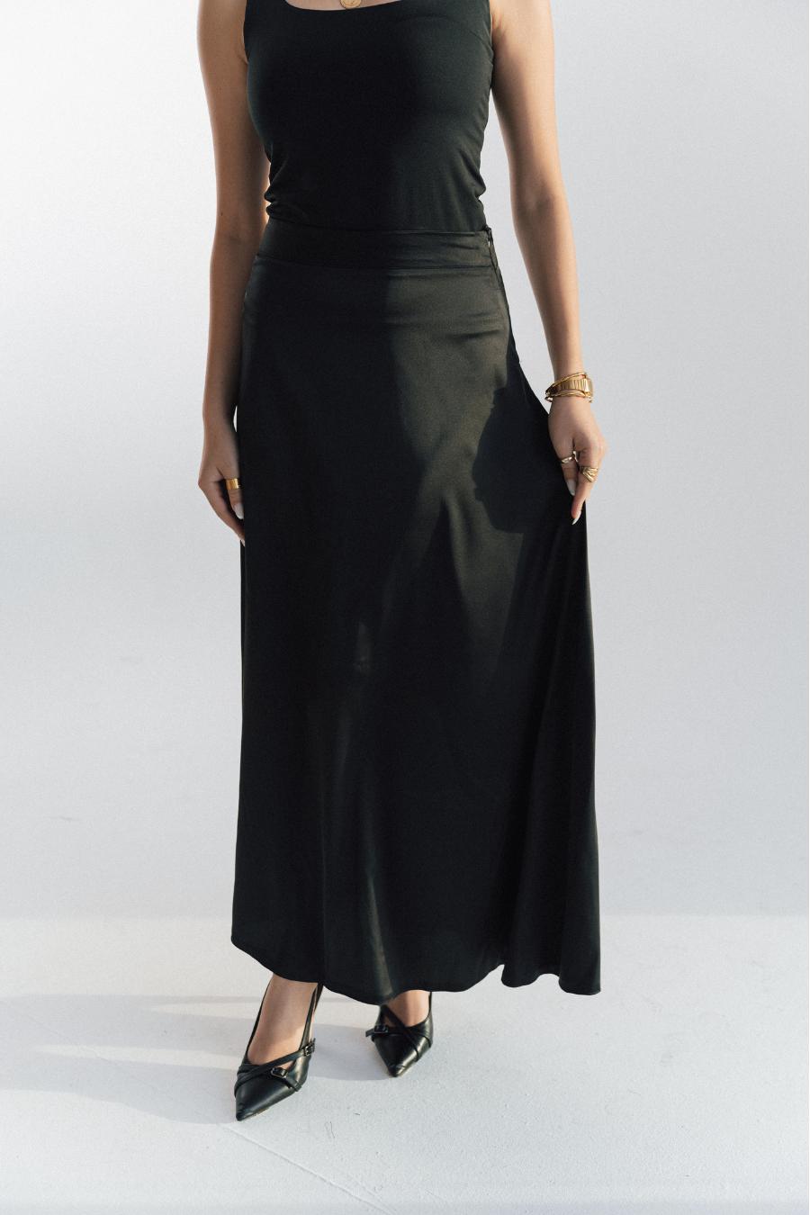 Ashya Satin Skirt