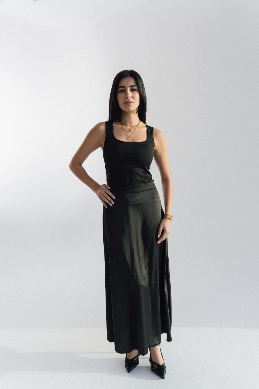 Ashya Satin Skirt