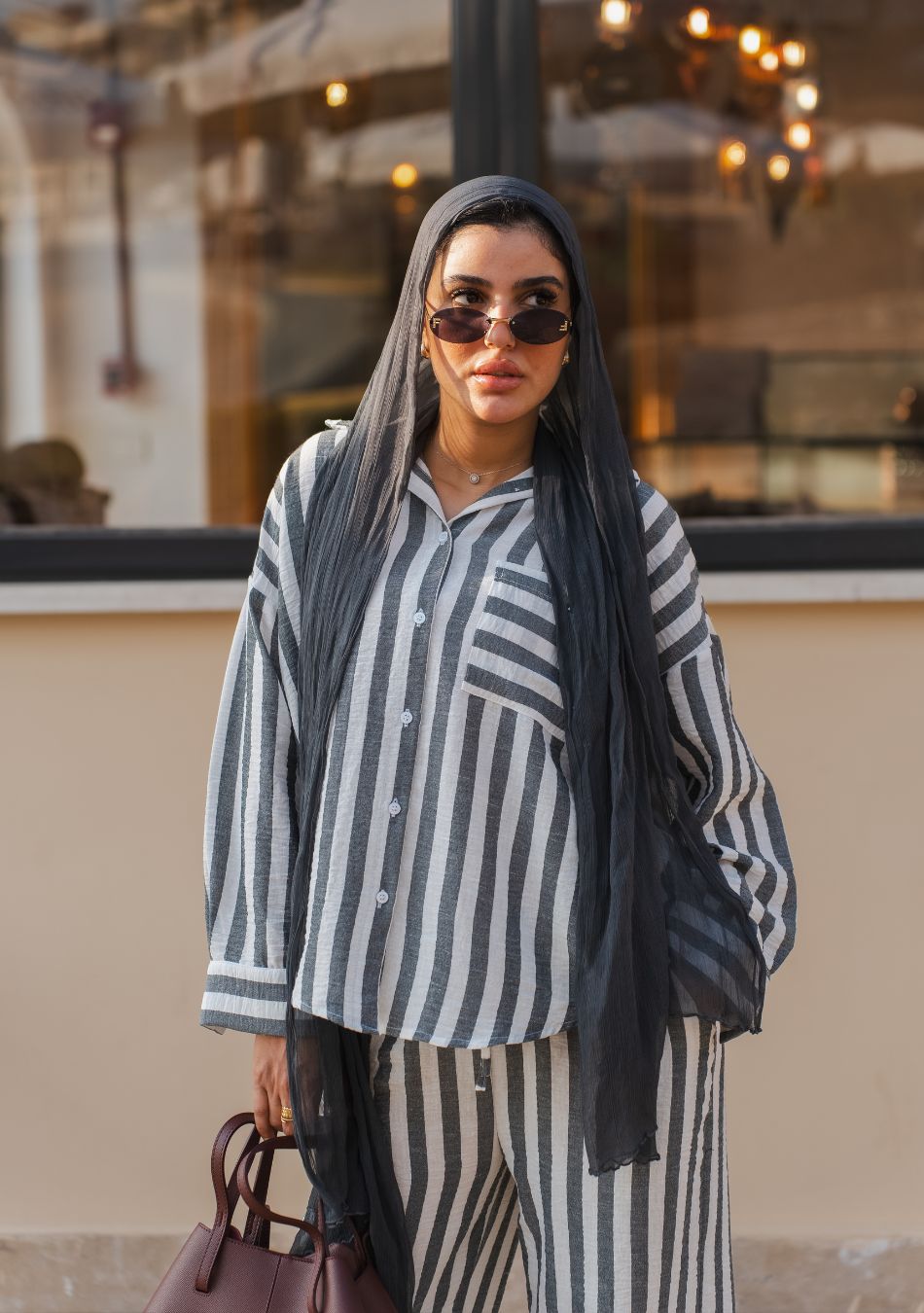 Striped Lounge Set