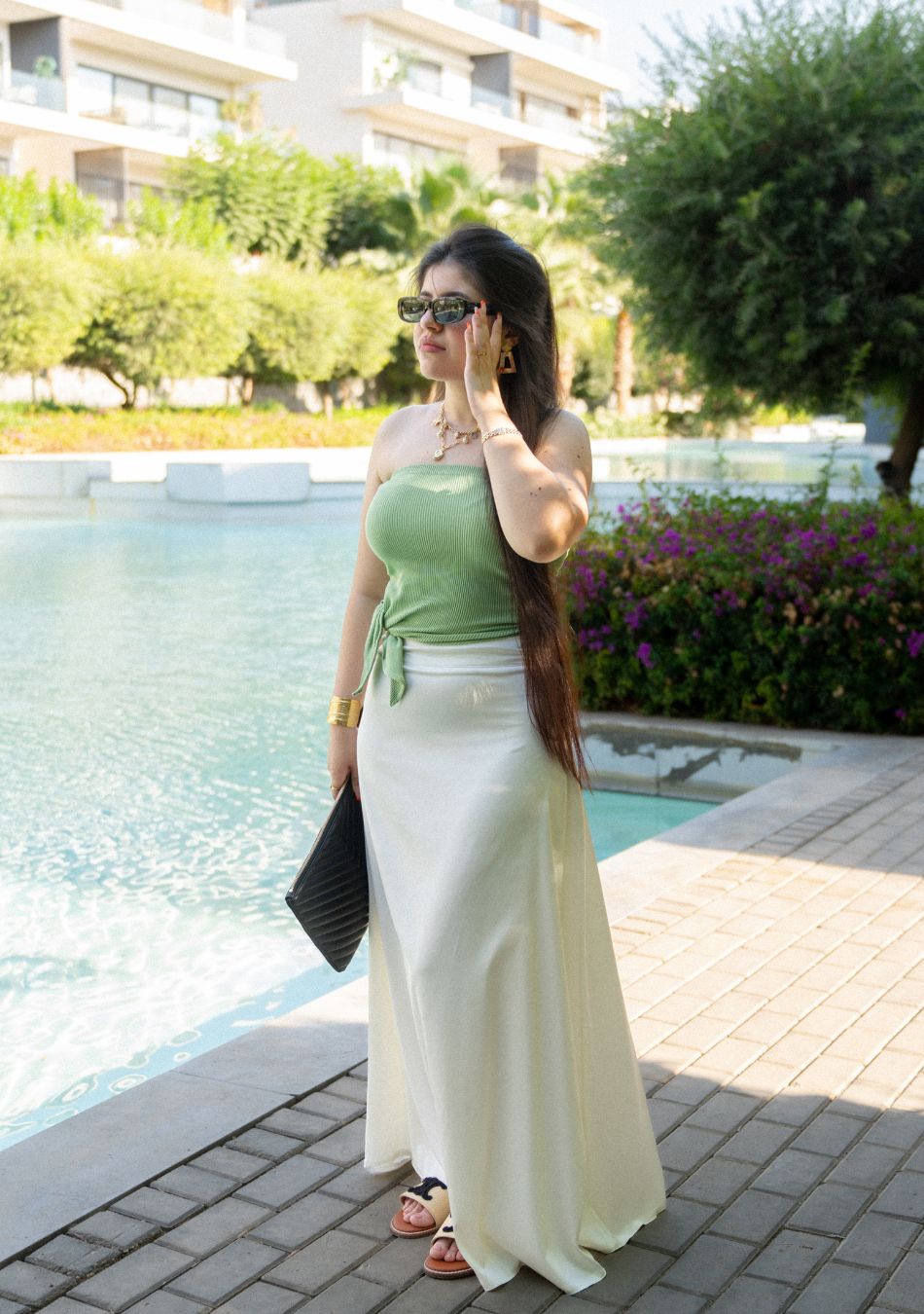 Ashya Satin Skirt