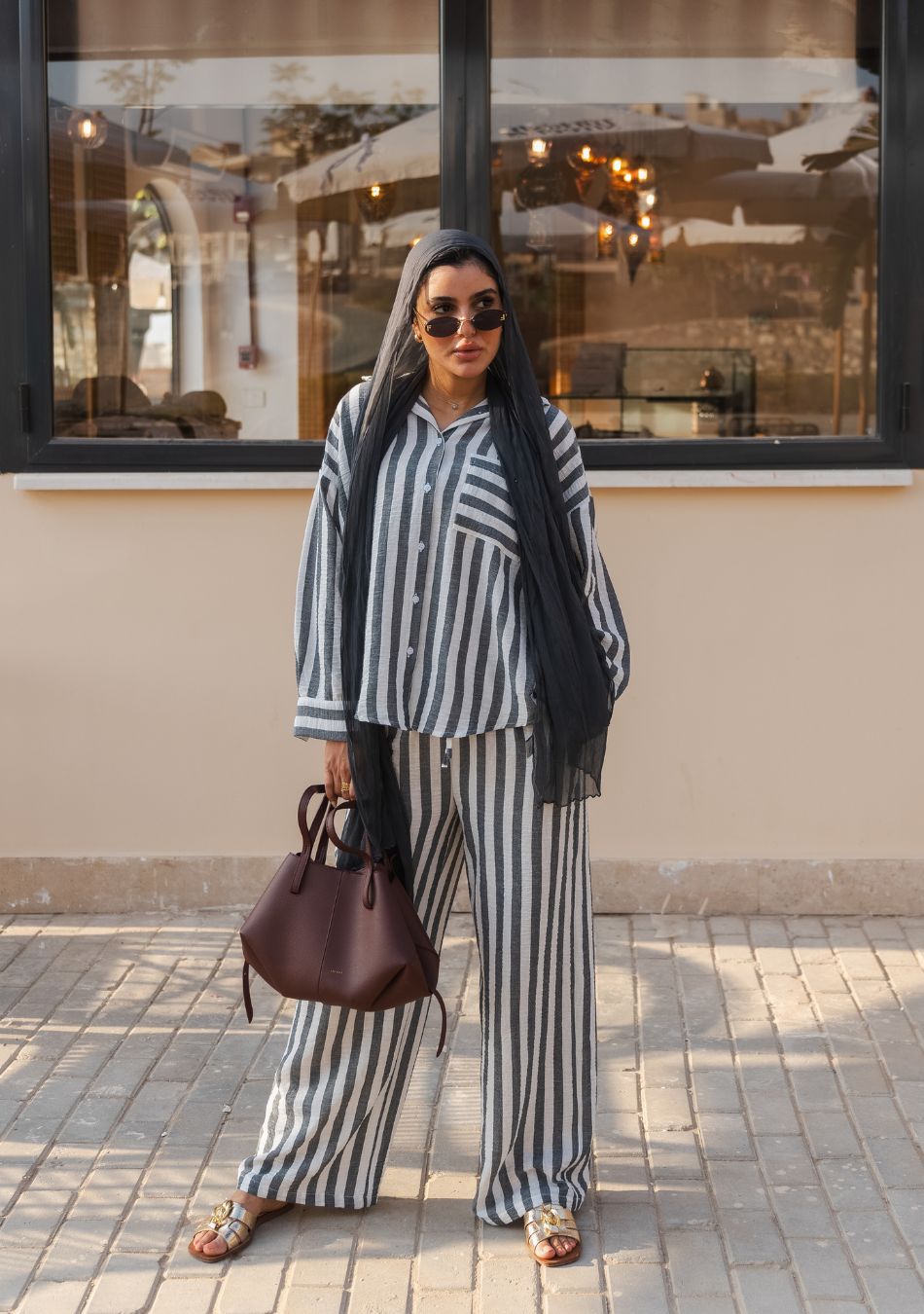 Striped Lounge Set