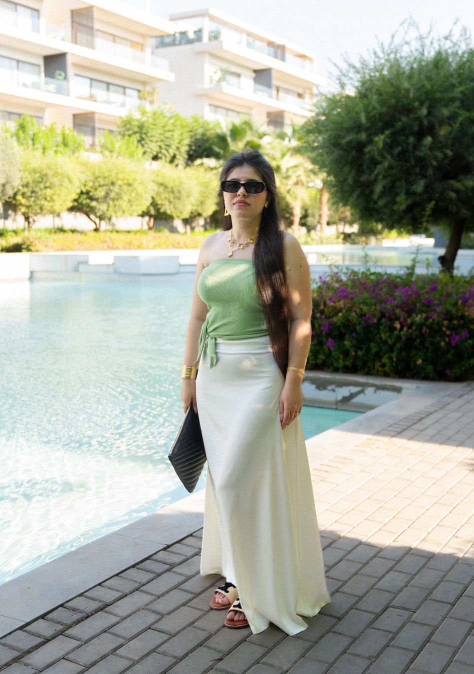 Ashya Satin Skirt