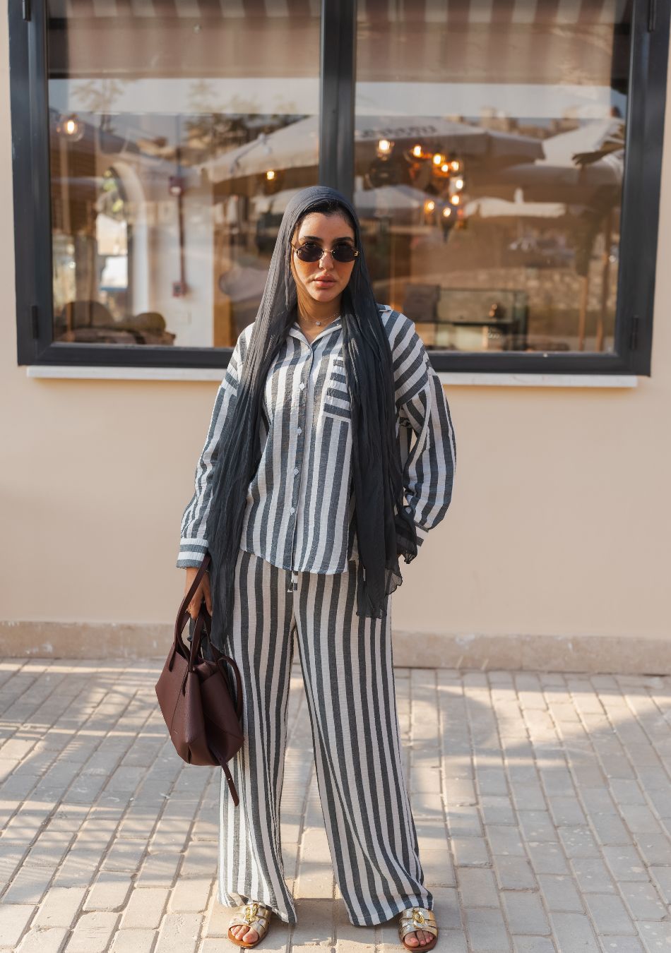 Striped Lounge Set
