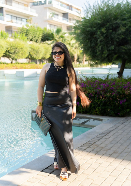 Ashya Satin Skirt