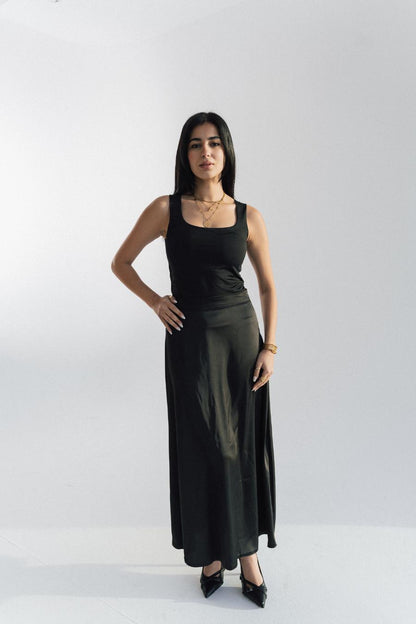 Ashya Satin Skirt