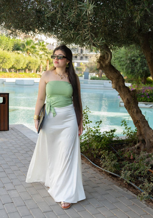 Ashya Satin Skirt