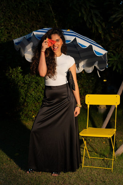 Ashya Satin Skirt