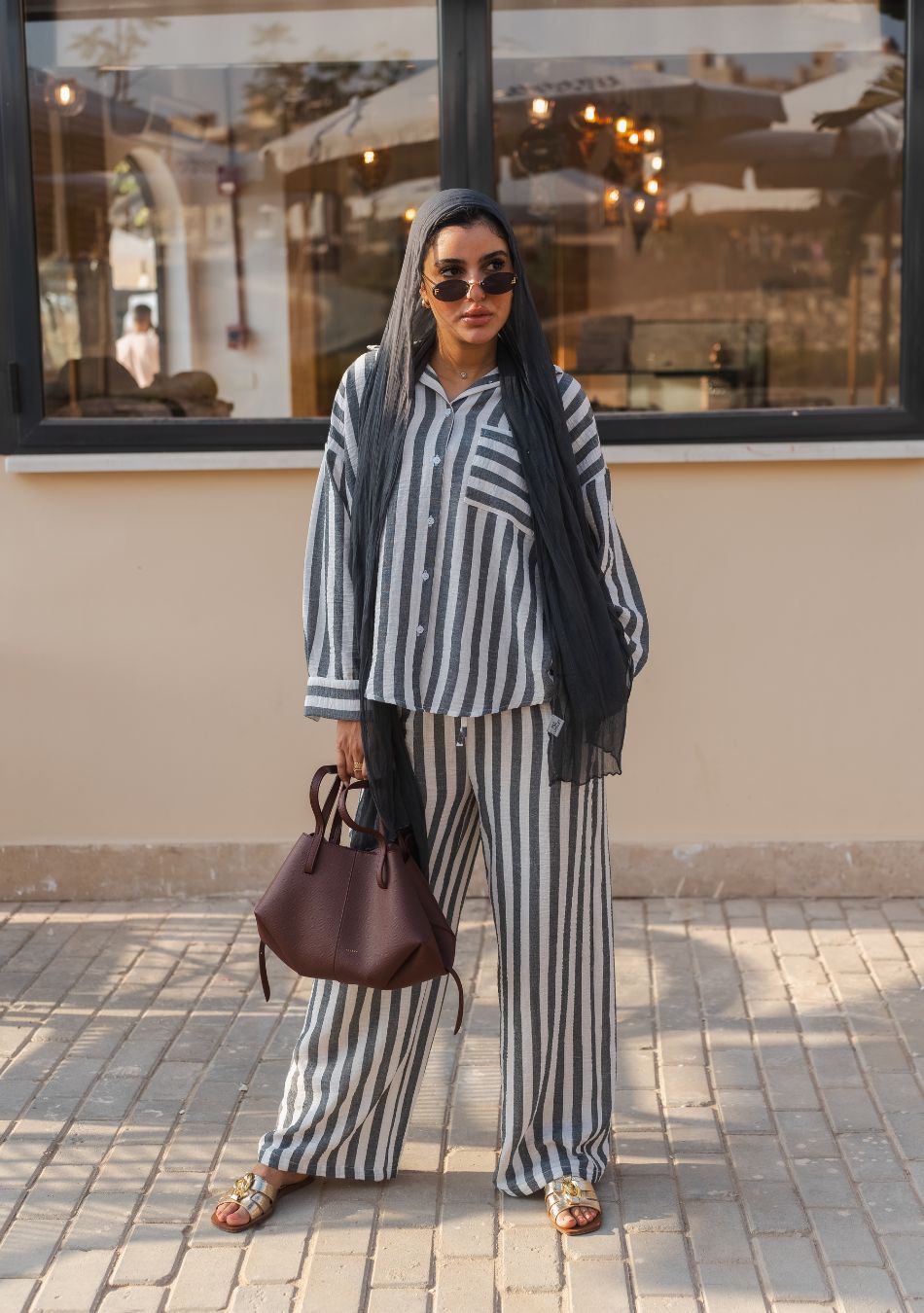 Striped Lounge Set