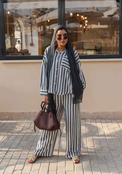 Striped Lounge Set