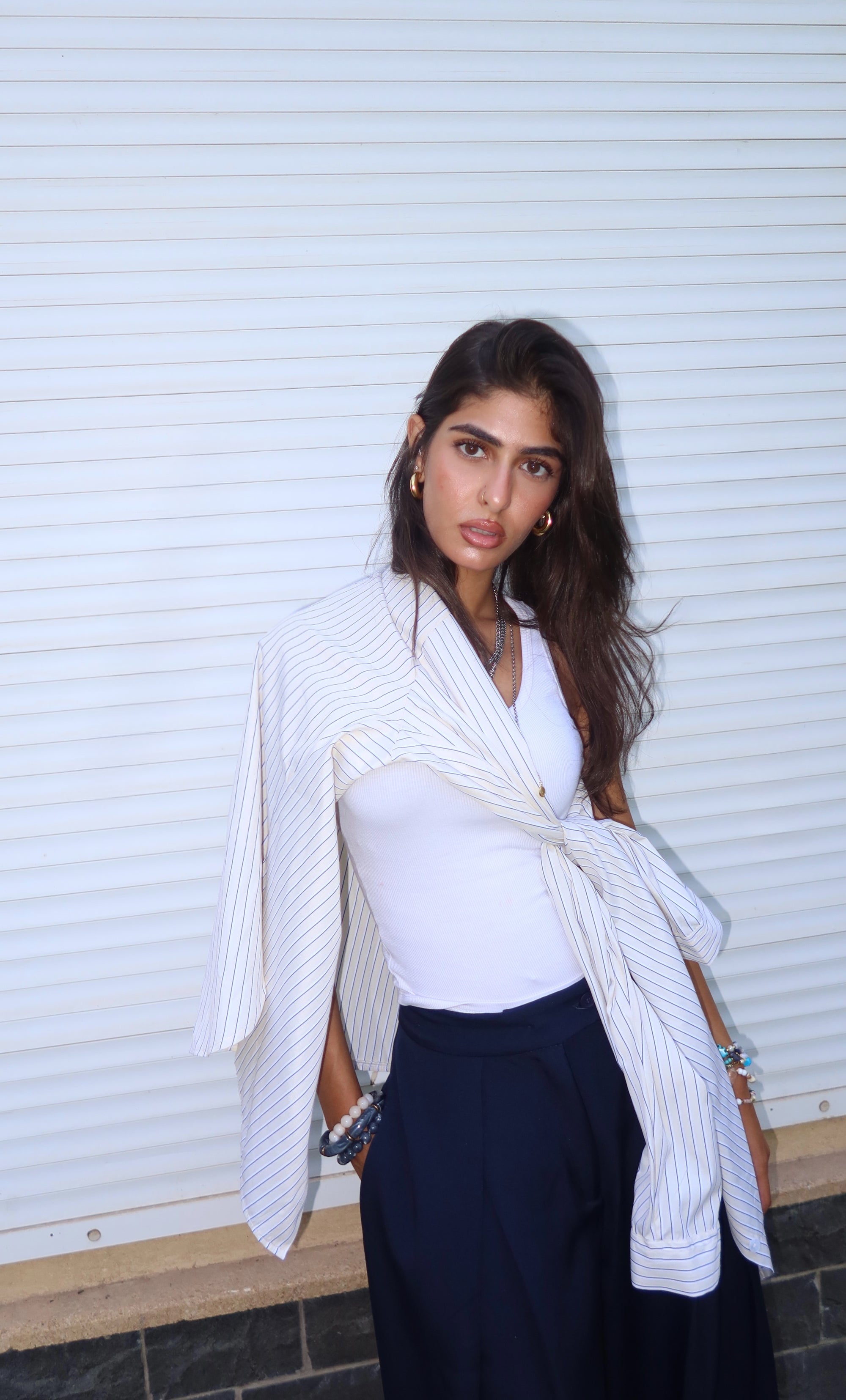 The Monaco Linen Stripe Shirt
