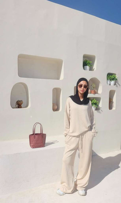 Relaxed Ribbed Lounge Set