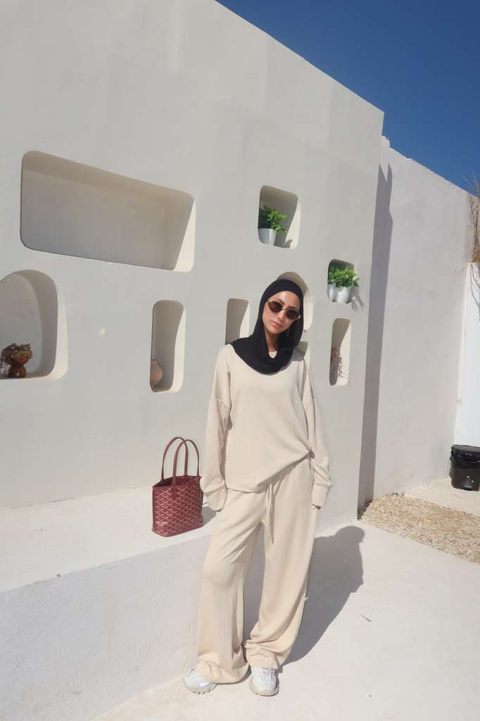 Relaxed Ribbed Lounge Set