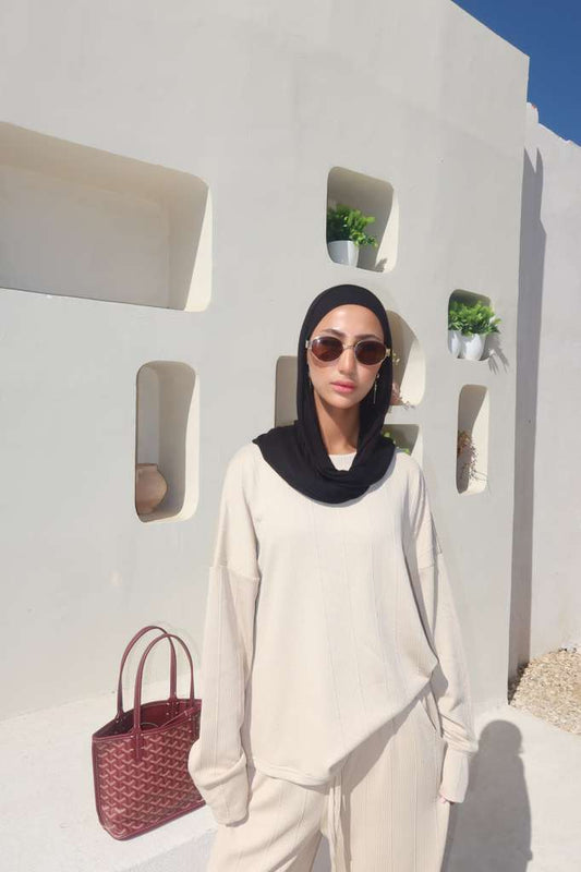 Relaxed Ribbed Lounge Set