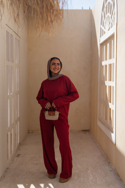 Relaxed Ribbed Lounge Set