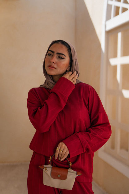 Relaxed Ribbed Lounge Set